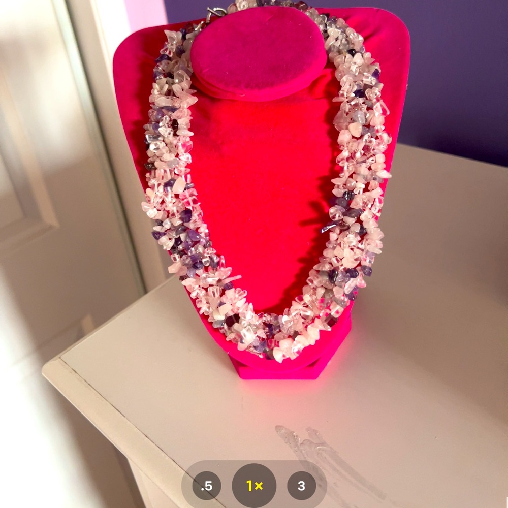 Beaded Stone Necklace